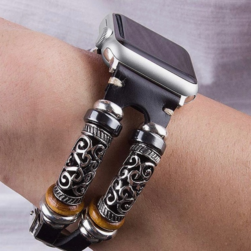 Vintage Leather Boho Cuff Apple iWatch Bracelet